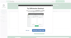 Desktop Screenshot of diffchecker.com