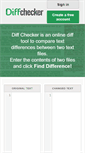 Mobile Screenshot of diffchecker.com