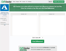 Tablet Screenshot of diffchecker.com